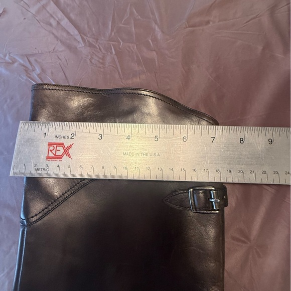 FRYE Dorado 77561 Brown Knee High Buckle Riding Boots Size 6.5 MSRP $598 - Picture 13 of 15